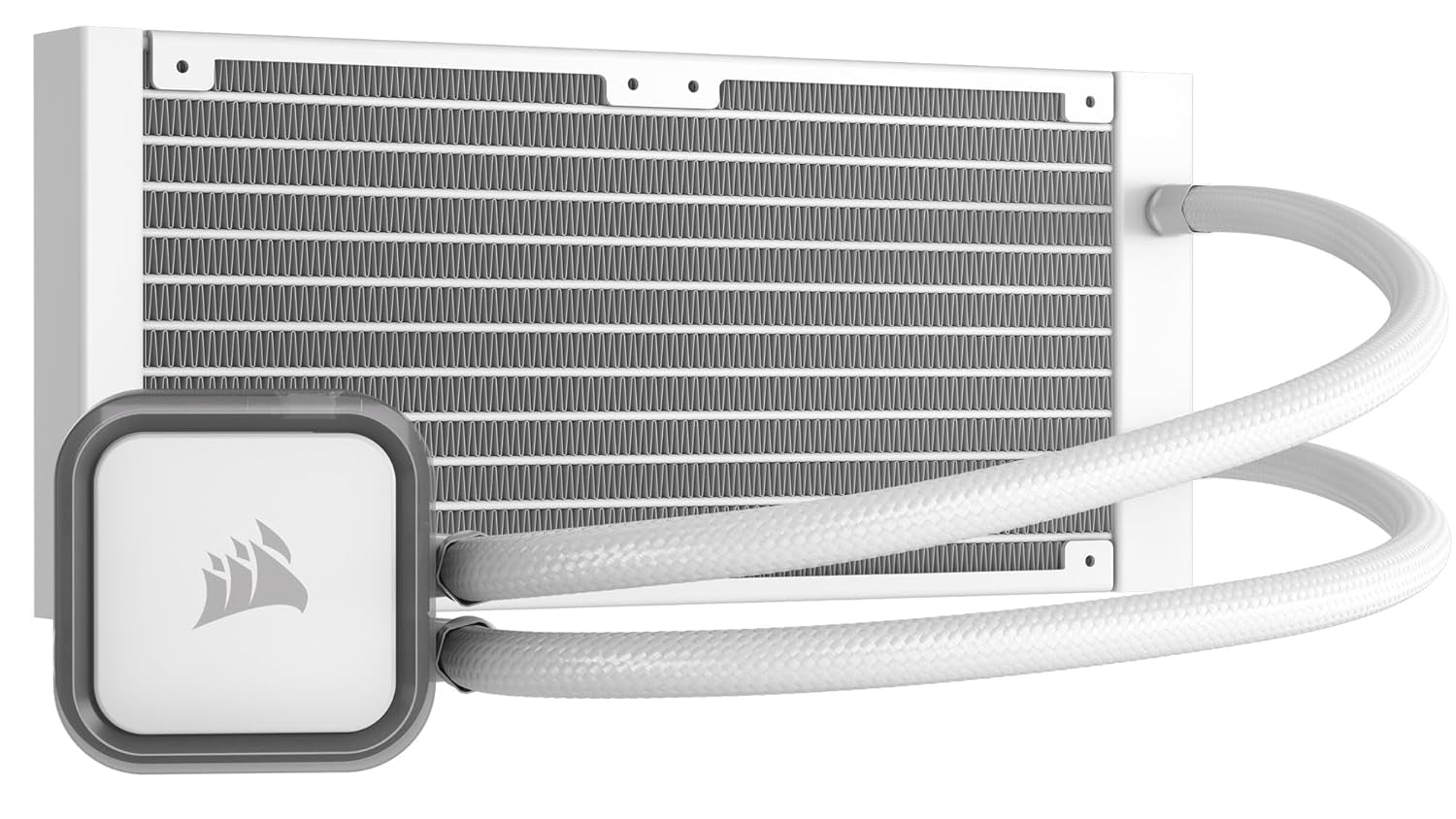 H100I RGB Elite Liquid CPU Cooler - 240Mm AIO - AF120 Elite PWM Fans - Intel® LGA 1700, 1200, 2066, AMD® AM5 & AM4 Sockets - White