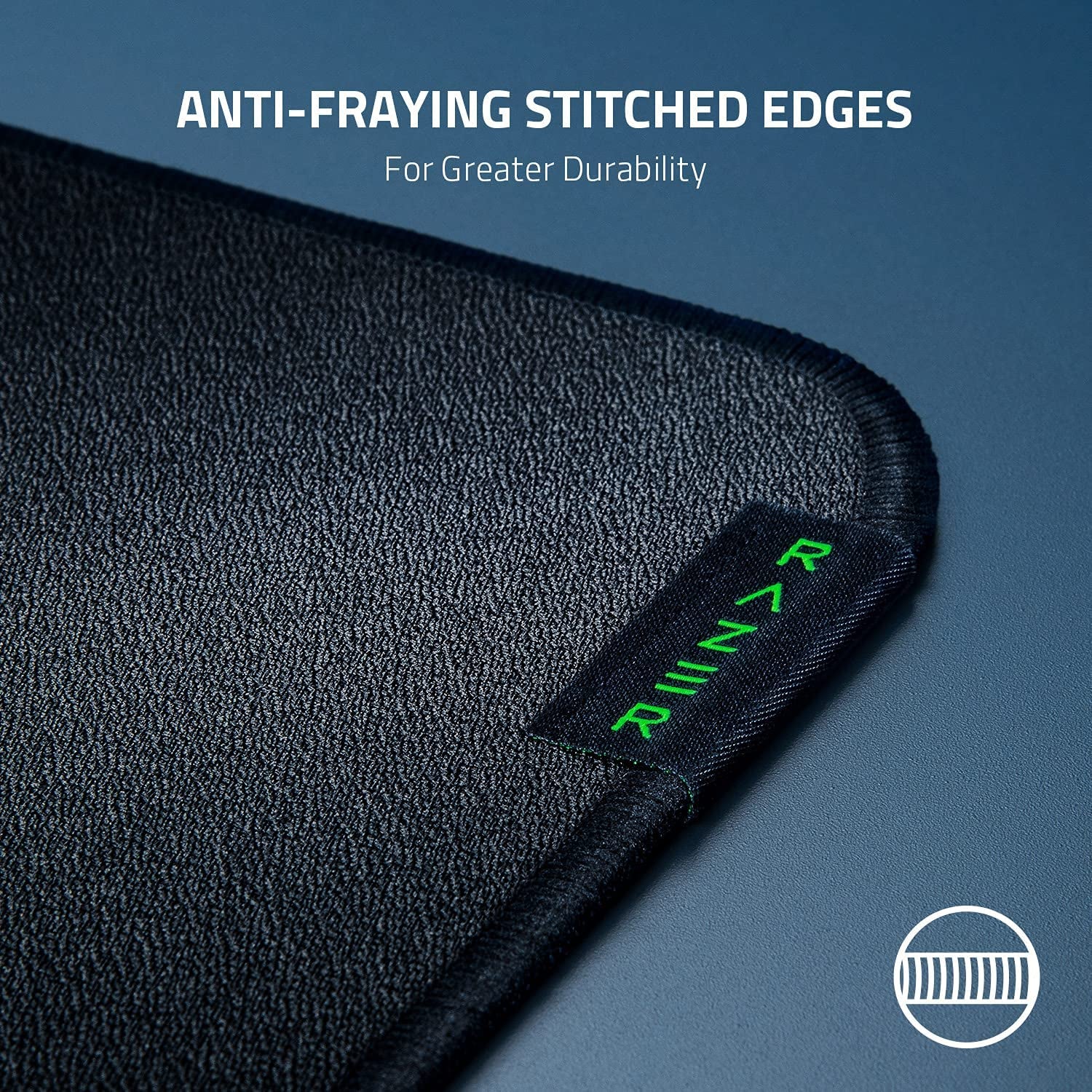 Strider Hybrid Mouse Mat with a Soft Base & Smooth Glide: Firm Gliding Surface - Anti-Slip Base - Rollable & Portable - Anti-Fraying Stitched Edges - Water-Resistant - Xxlarge