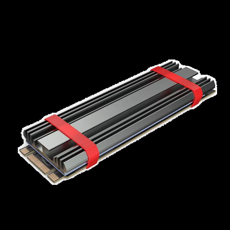 M.2 SSD Heatsink M2 2280 Solid State Hard Disk Aluminum Heatsink Gasket with Thermal Silicone Pad PS5 Desktop PC