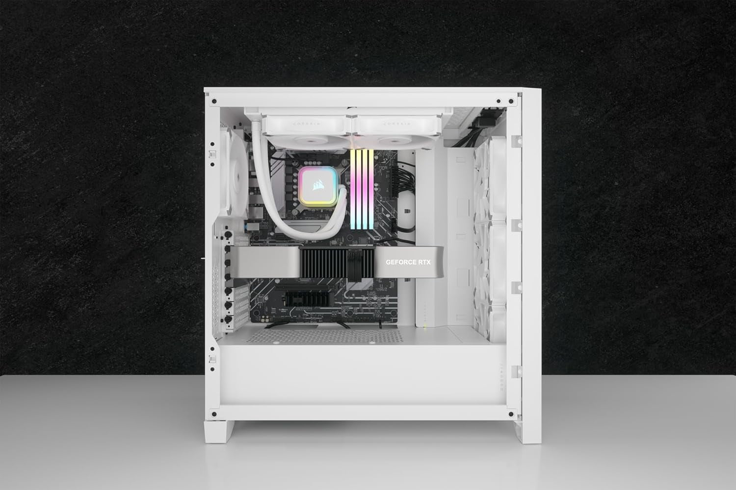 H100I RGB Elite Liquid CPU Cooler - 240Mm AIO - AF120 Elite PWM Fans - Intel® LGA 1700, 1200, 2066, AMD® AM5 & AM4 Sockets - White