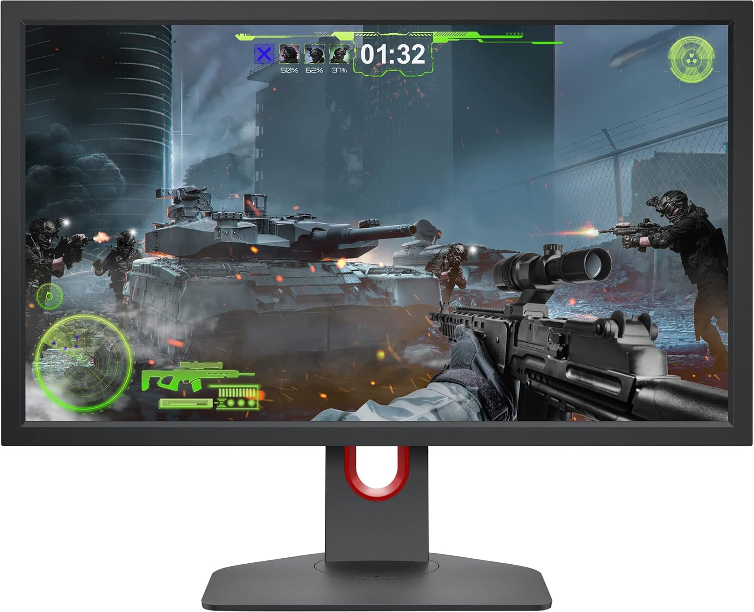 Zowie XL2411K 24-Inch 144Hz Gaming Monitor | 1080P | Smaller Base | Ergonomic Stand | XL Setting to Share | Customizable Quick Menu | Dyac | 120Hz Compatible for PS5 and Xbox Series X