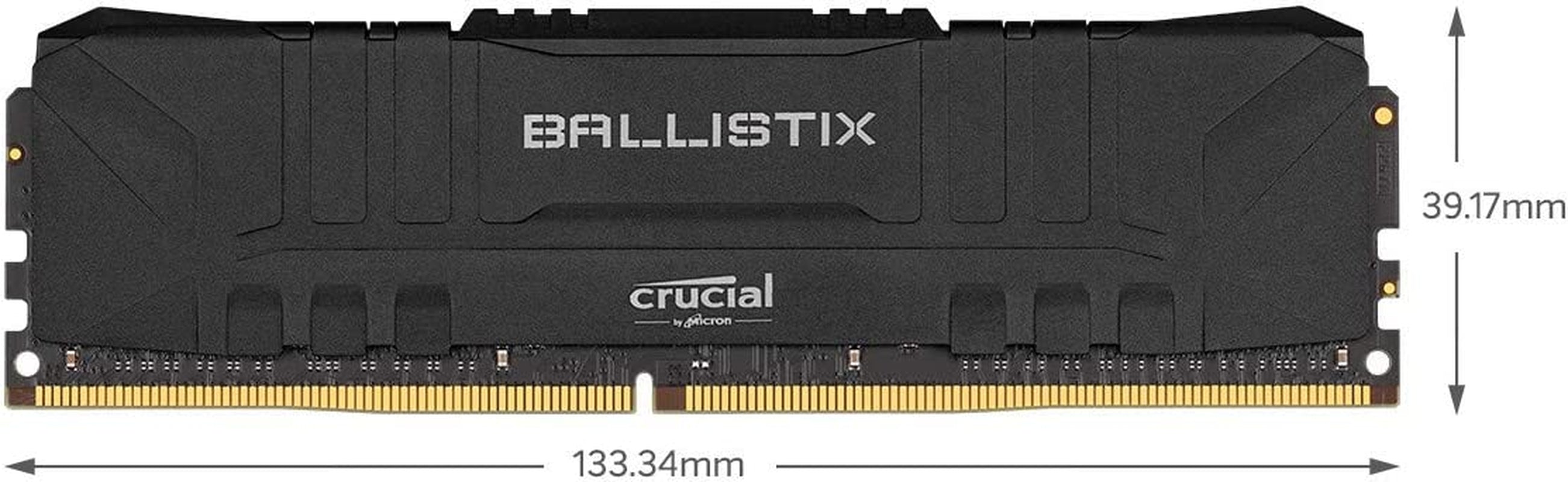 Crucial  RGB BL2K8G30C15U4RL 3000 Mhz, DDR4, DRAM, Desktop Gaming Memory Kit, 16GB (8GB X2), CL15, Red