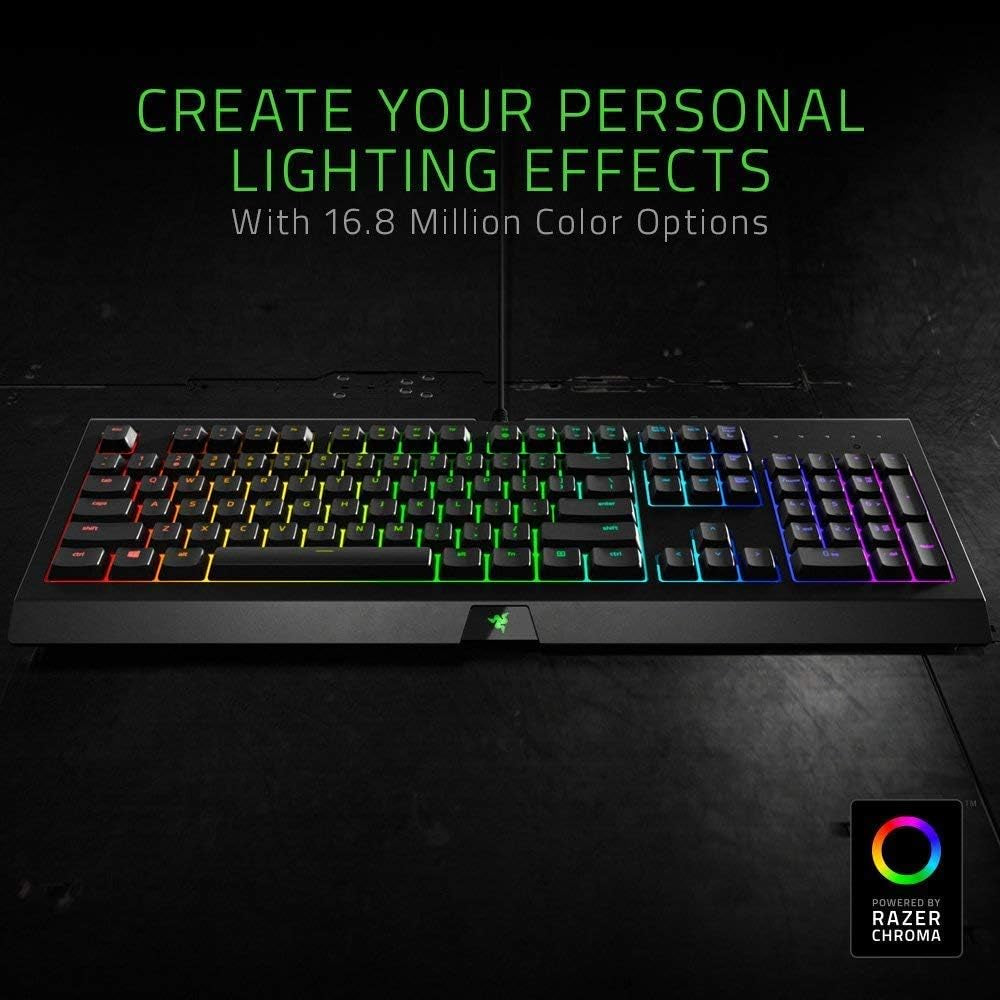 Cynosa Chroma Gaming Keyboard: Individually Backlit RGB Keys - Spill-Resistant Design - Programmable Macro Functionality - Quiet & Cushioned