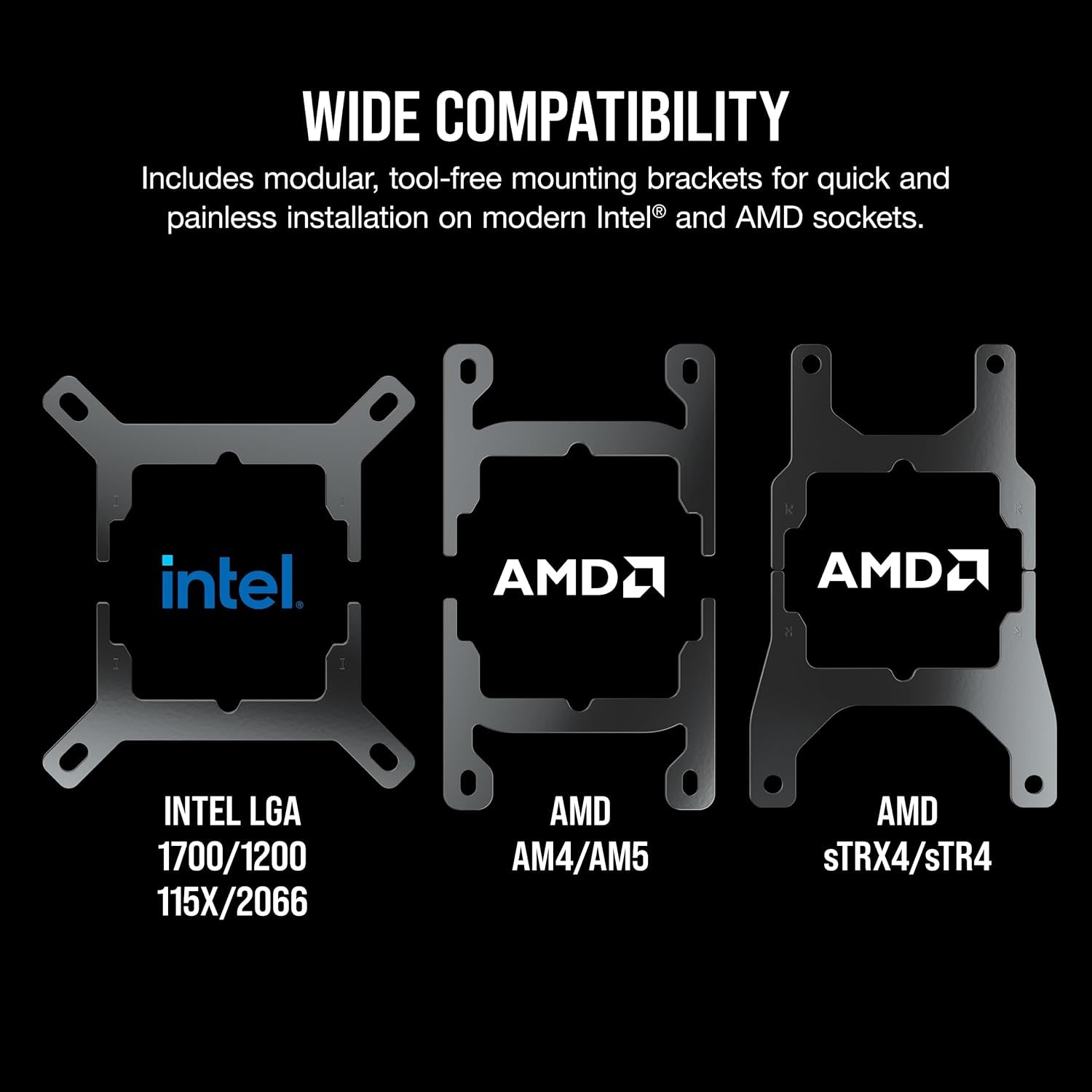 H100I RGB Elite Liquid CPU Cooler - 240Mm AIO - AF120 Elite PWM Fans - Intel® LGA 1700, 1200, 2066, AMD® AM5 & AM4 Sockets - White