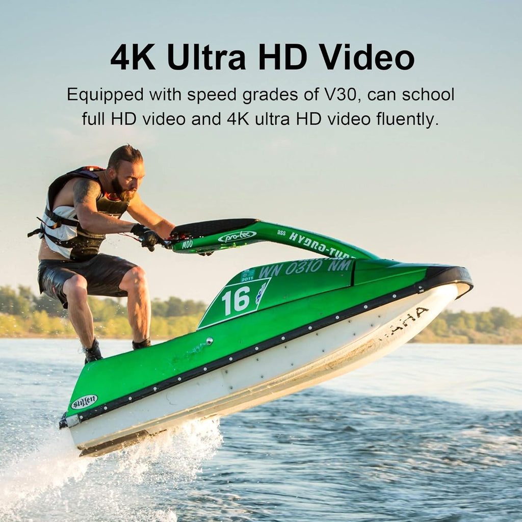 64GB Micro SD Card 3 Pack, Micro SDXC UHS-I Memory Card – 95Mb/S,633X,U3,C10, Full HD Video V30, A1, FAT32, High Speed Flash TF Card P500 for Computer with Adapter/Phone/Tablet/Pc
