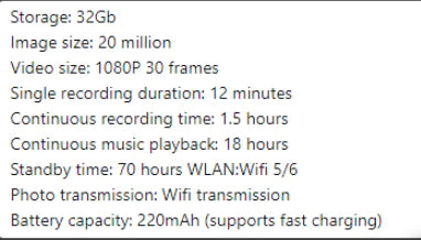 Gafas Inteligentes con Cámara AI